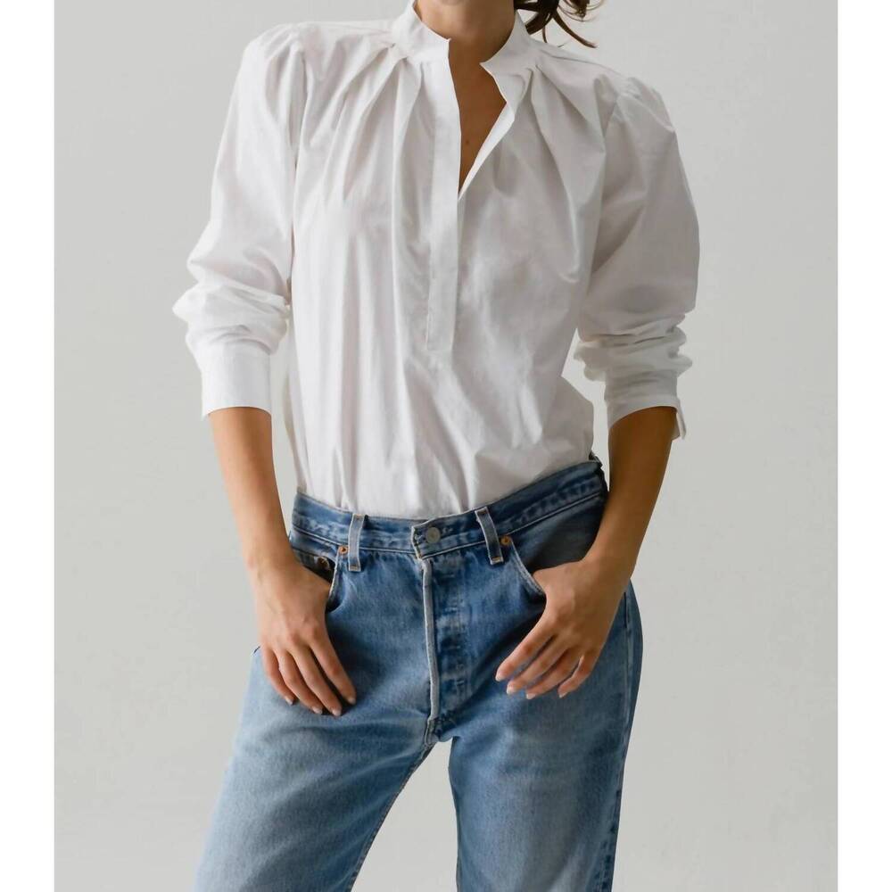 NEW CISSA the puff shirt in white
